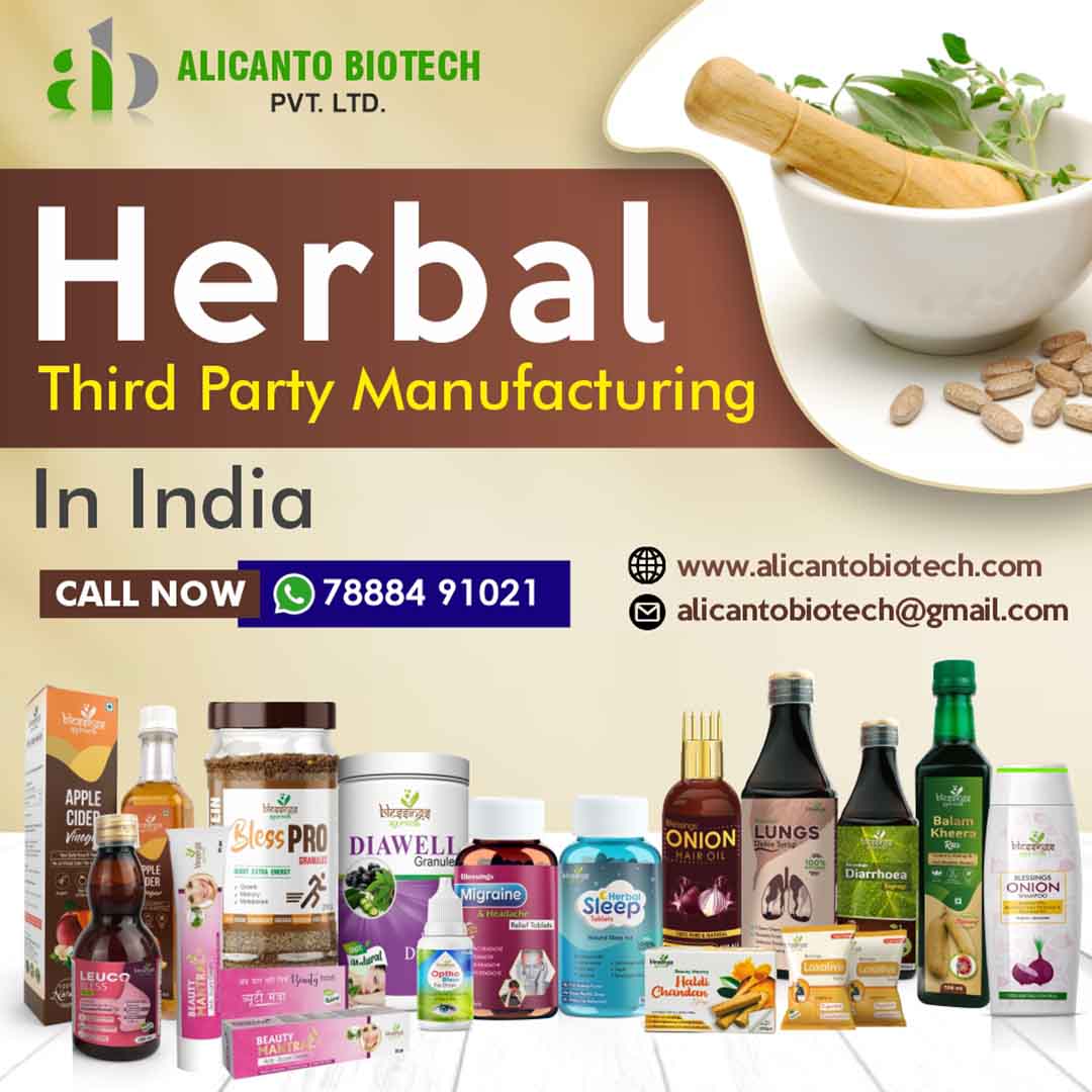 Herbal Third Party Manufacturing in India - Alicanto Biotech