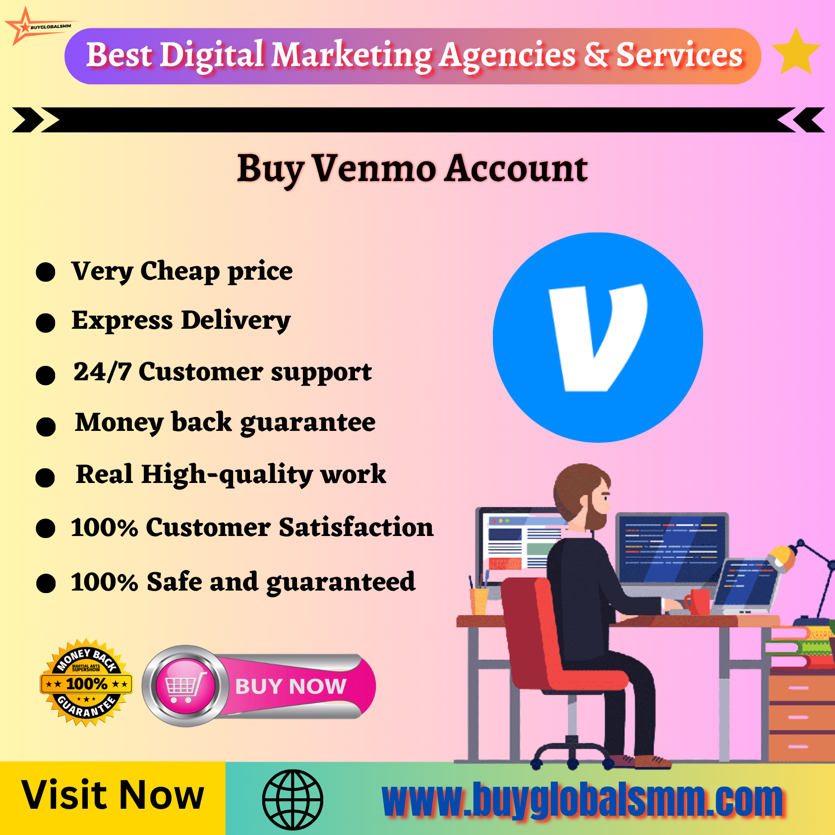 Buy Venmo Account- 100% Fully Verified & cheap...