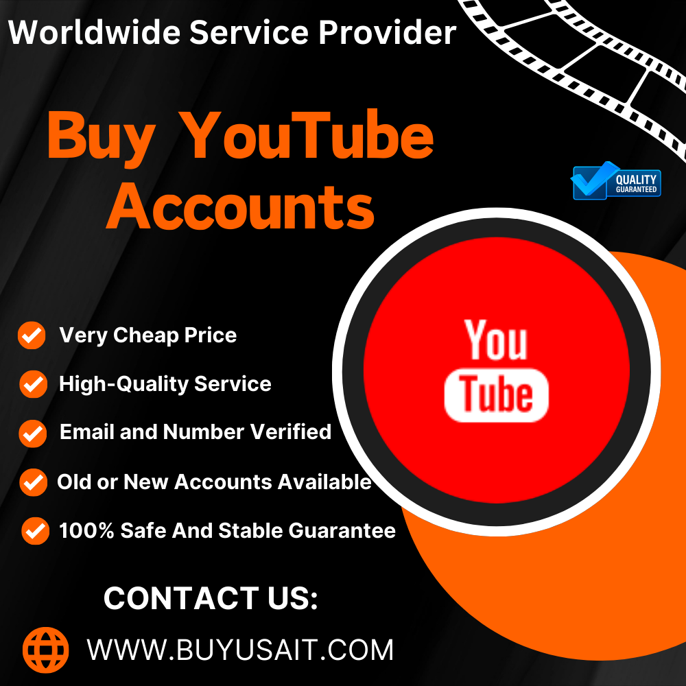 Buy YouTube Accounts - 100% fresh, Aged & Bulk
