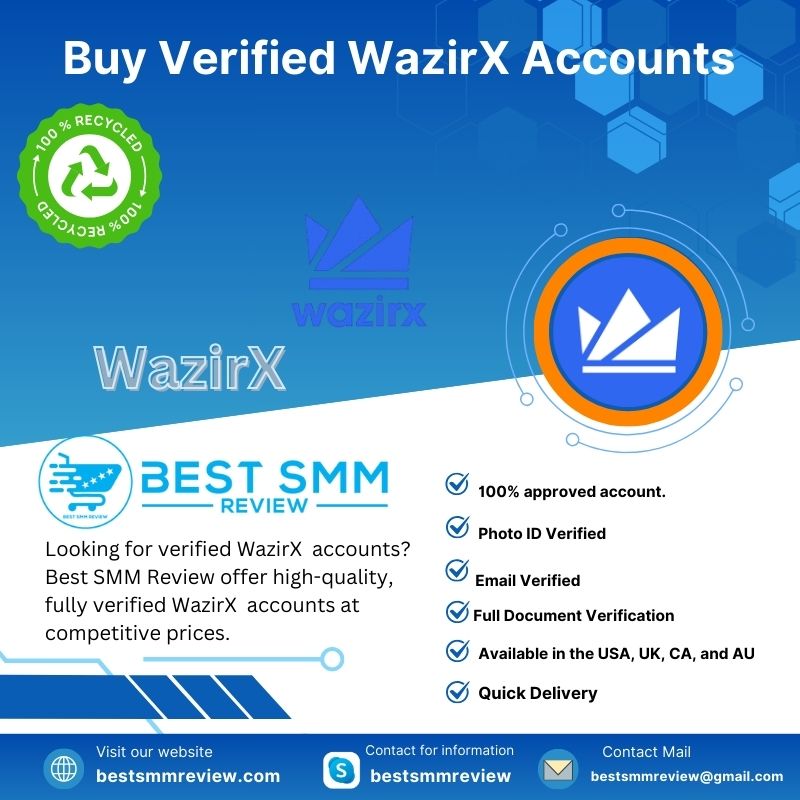 Buy Verified WazirX Accounts - Best SMM Review