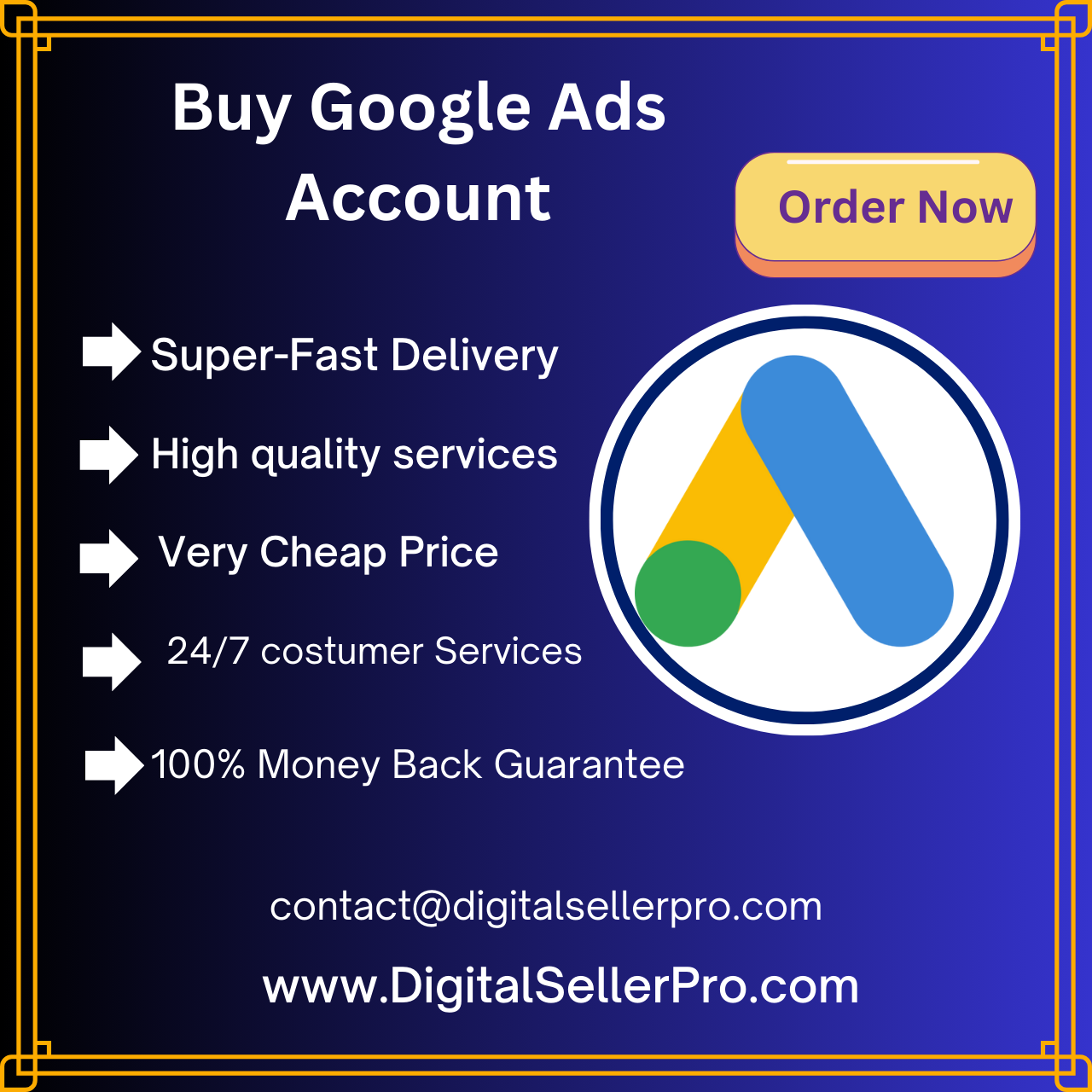 Buy Google Ads Account - Digital Seller Pro