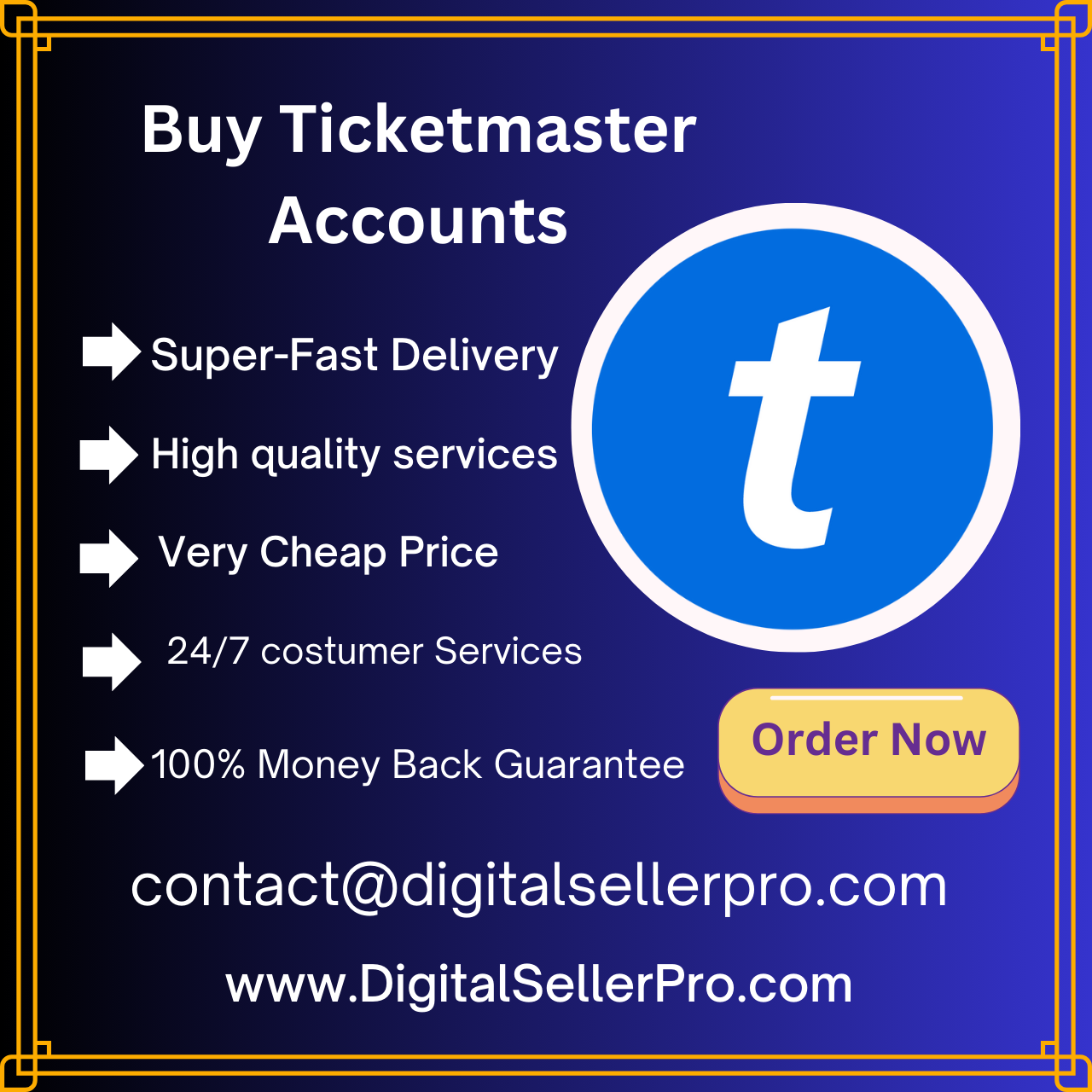 Buy Ticketmaster Accounts - Digital Seller Pro