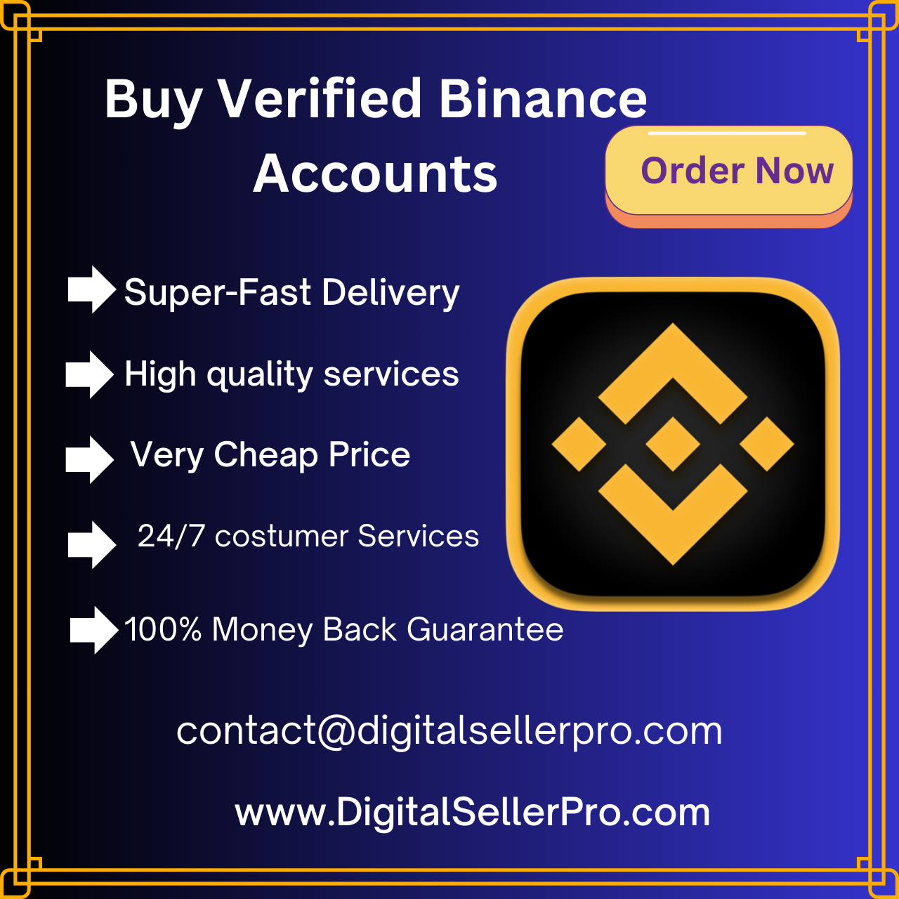 Buy Verified Binance Accounts - Digital Seller Pro