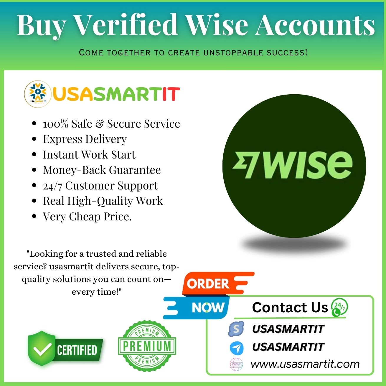 Best Place to Buy Verified Wise Accounts High Limits No Hassle
