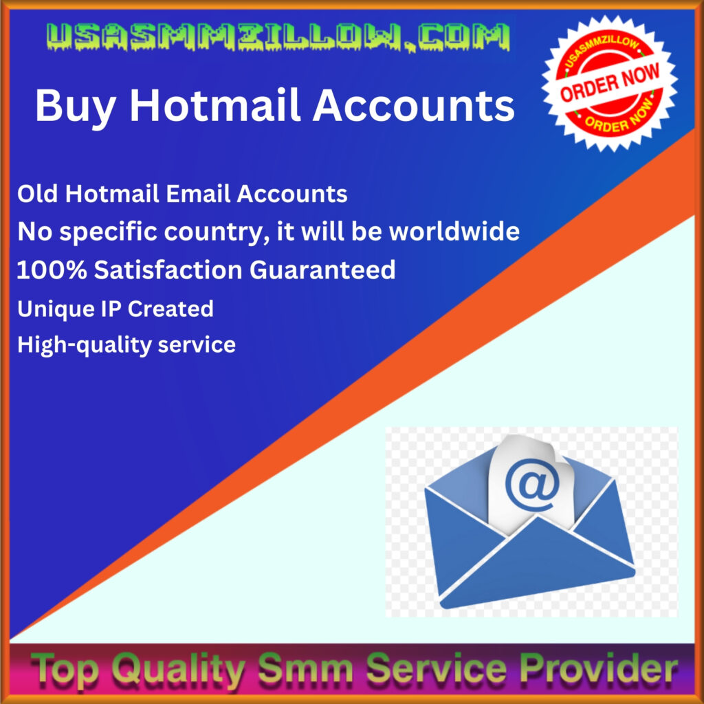 Buy Hotmail Accounts - 100% Best Quality, Bulk & Cheap