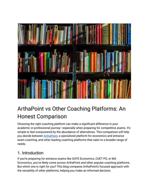 ArthaPoint vs Other Coaching Platforms_ An Honest Comparison.pdf