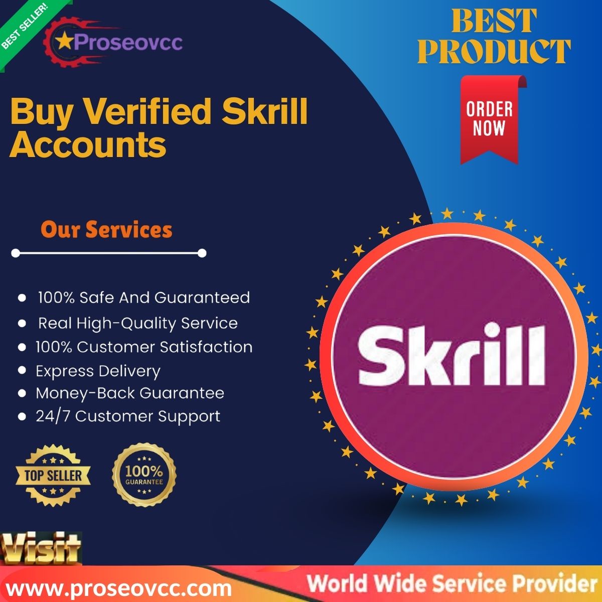 Buy Verified Skrill Accounts -100% Real Quality & Verified